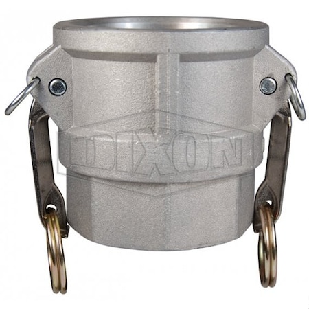 Dixon Global Type D Cam and Groove Coupler, 3 in Nominal, Female Coupler x FNPT End Style, Aluminum G300-D-ALSI